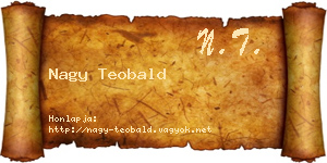 Nagy Teobald névjegykártya